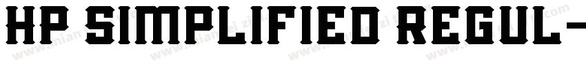 HP Simplified Regul字体转换